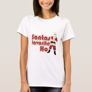 Camiseta Navidades favoritos de Santas Ho Divertidas