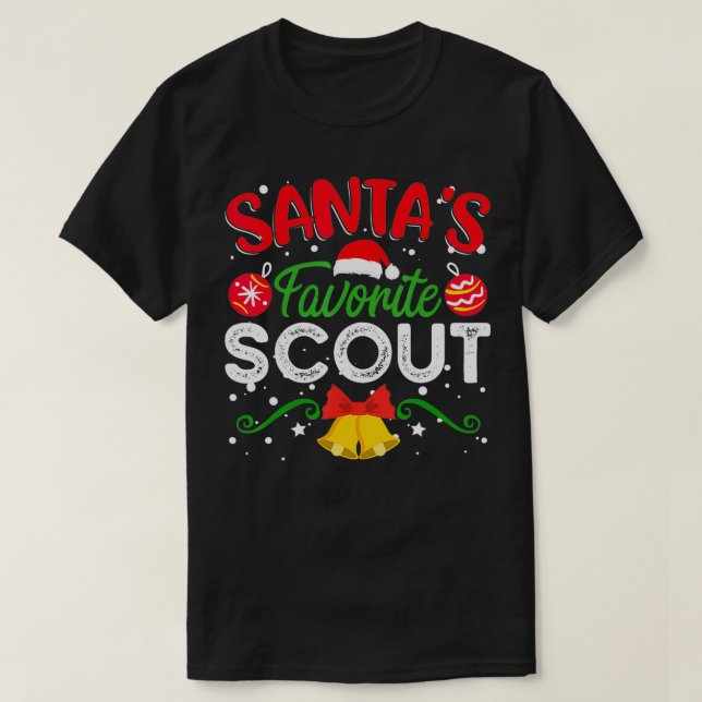 Camiseta Navidades favoritos de Scout graciosos (Diseño del anverso)
