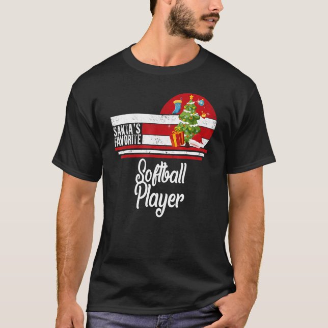 Camiseta Navidades favoritos de softball suecos feos (Anverso)