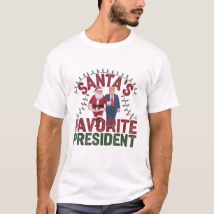 Camiseta Navidades favoritos del presidente de Santa Claus,