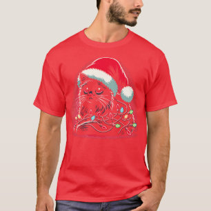 Camiseta Navidades feas y lindas gatas mujeres hombres niño