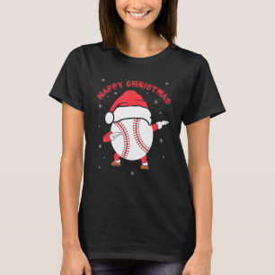 Camiseta Navidades felices bailando béisbol con Gorra navid