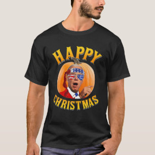 Camiseta Navidades felices calabaza de Halloween confuso di