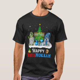 Camiseta Navidades felices de Chrismukkah Gnomes y Hanukkah