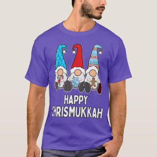 Camiseta Navidades felices de Chrismukkah y Hanukkah Gnomes