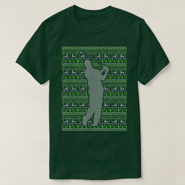 Camiseta Navidades Felices Fiestas Regalo GOLF temporada na (Diseño del anverso)