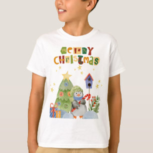 Camiseta Navidades felices Santa Claus dice Feliz Navidad