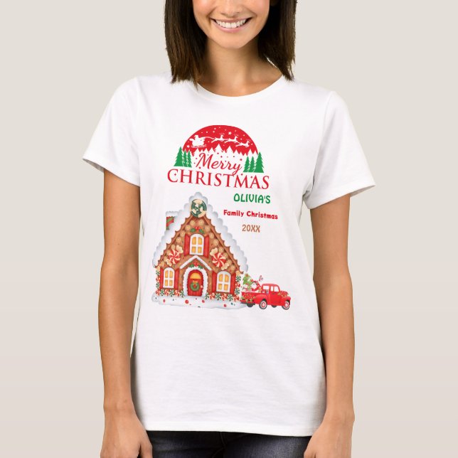 Camiseta Navidades felices | Santa Claus dice que es person (Anverso)
