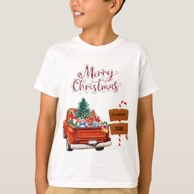 Camiseta Navidades felices | Santa Claus dice T personaliza (Anverso)