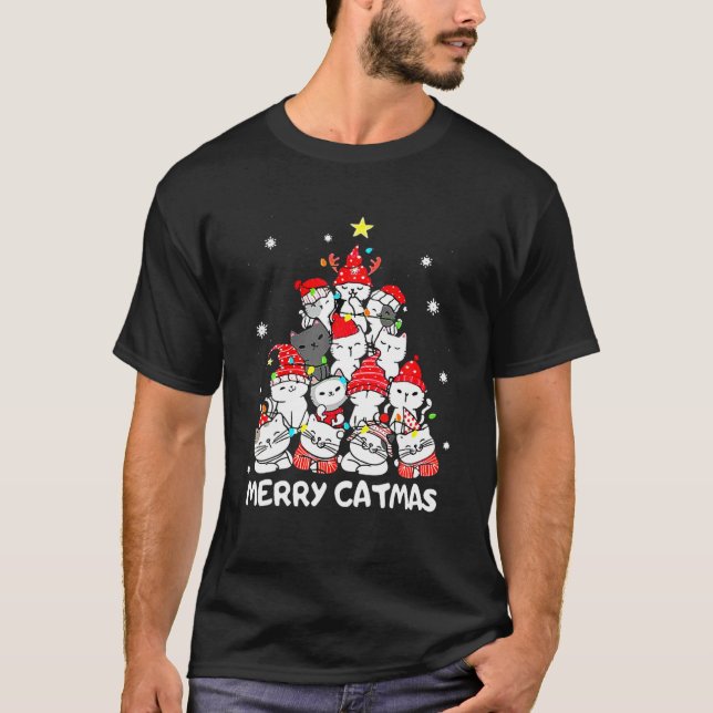 Camiseta Navidades Feliz Árbol de Navidad Graciosa Navidad  (Anverso)