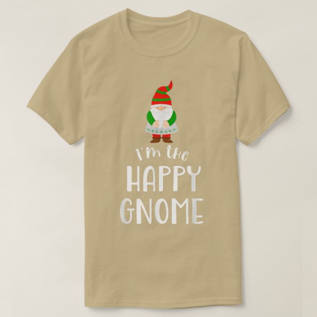 Camiseta Navidades Feliz Fiesta Gnome (Diseño del anverso)