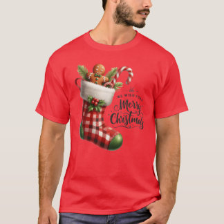 Camiseta Navidades Feliz Navidad Por Regalo Gingerbread Man