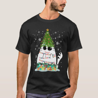 Camiseta Navidades femeninas gatitos Gráficos de árbol de N