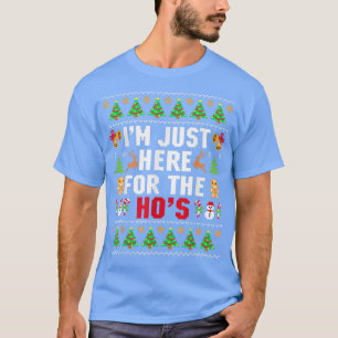 Camiseta Navidades Feo Derraman A Santa Im Justo Aquí Para