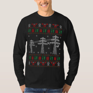 Camiseta Navidades Feo Lineman Susurran Por Electricidad