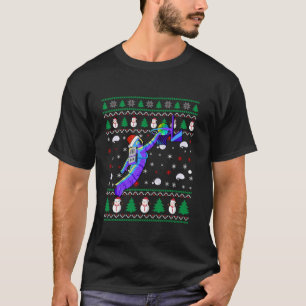 Camiseta Navidades feos Astronauta de Santa Hat Dunking Ear