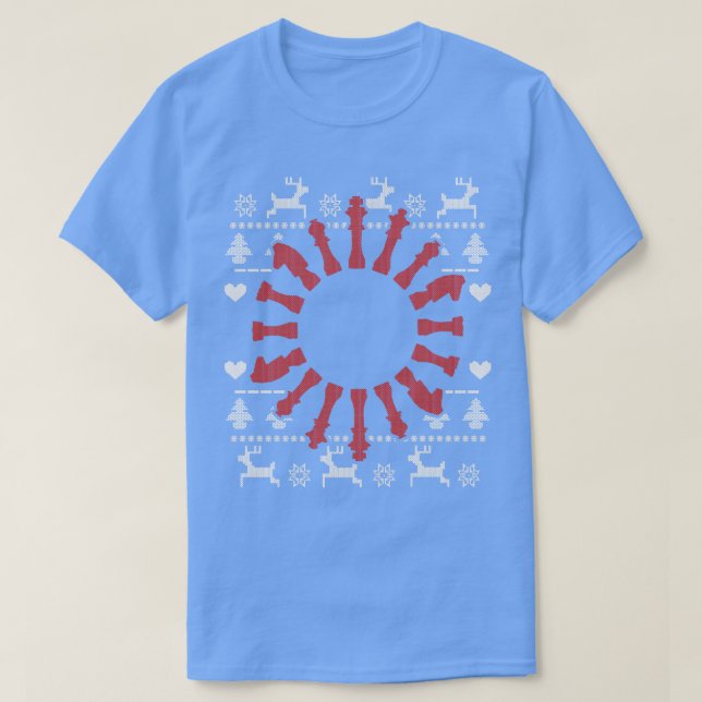 Camiseta Navidades feos de ajedrez 2 (Diseño del anverso)