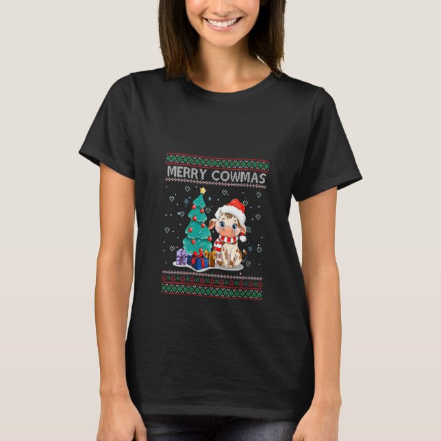 Camiseta Navidades feos de animales enfurecen a las mujeres (Anverso)