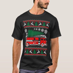 Camiseta Navidades feos de bomberos de moras sudan divertid