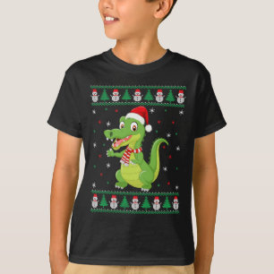 Camiseta Navidades feos de cocodrilos con animales caseros