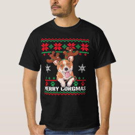 Camiseta Navidades feos de Corgi Merry Corgmas