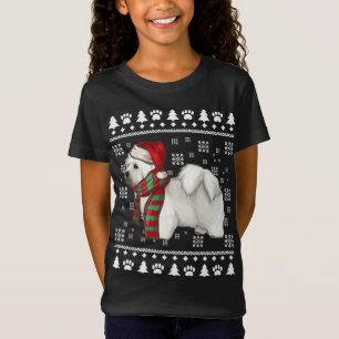 Camiseta Navidades feos de Coton de Tulear Dog Santa Hat