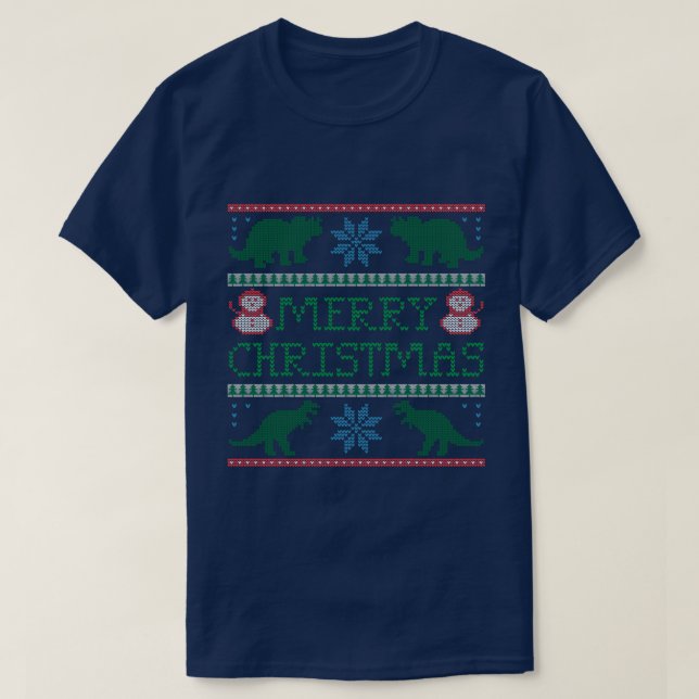 Camiseta Navidades feos de dinosaurio masculino susurran ca (Diseño del anverso)