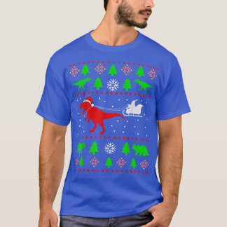 Camiseta Navidades feos de dinosaurio Sweaterapia para los 
