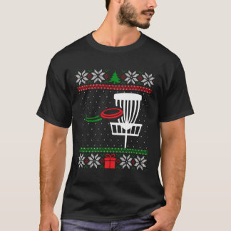 Camiseta Navidades feos de discos de golf que coinciden con