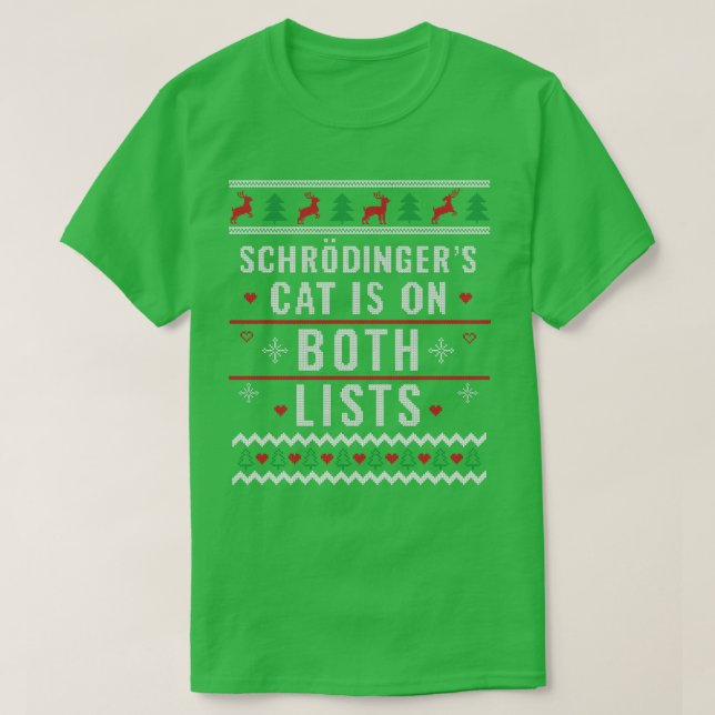 Camiseta Navidades feos de físicos rozan gatos navideños (Diseño del anverso)