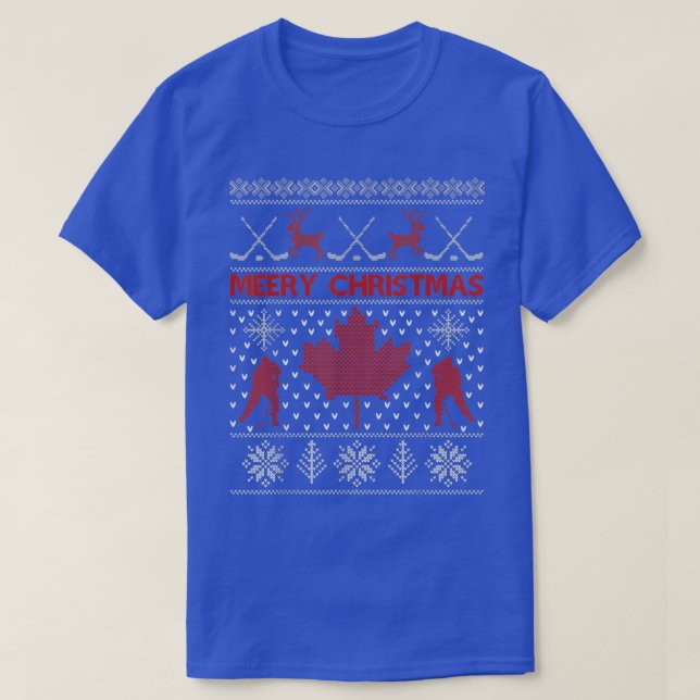 Camiseta navidades feos de hockey suéteres  (Diseño del anverso)