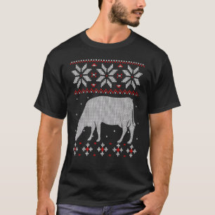 Camiseta Navidades feos de la Altura de Vaca Híbrido de sud