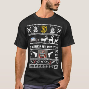 Camiseta Navidades feos de la policía sudan Navidad a la po