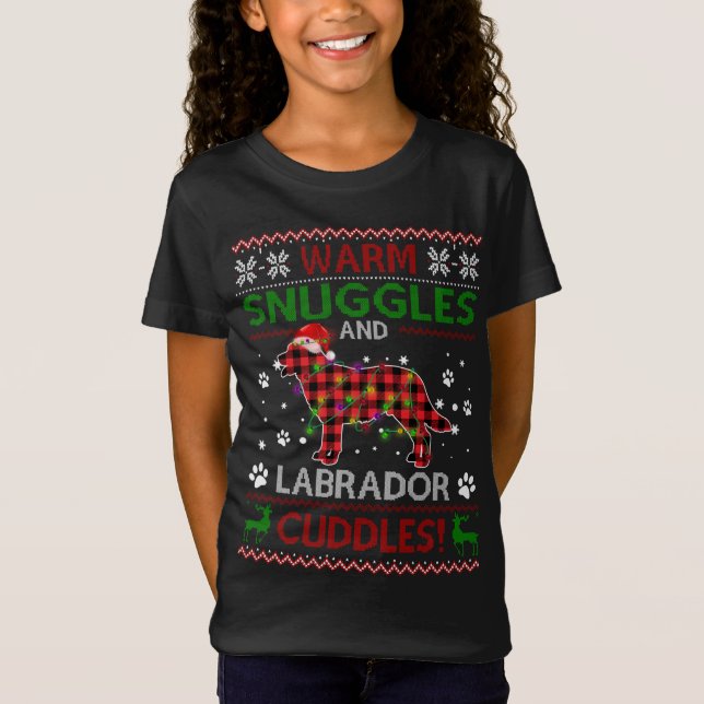 Camiseta Navidades feos de Labrador Navidades suaves Pajama (Anverso)