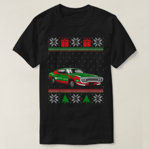 Camiseta Navidades feos de los autos musculares clásicos es