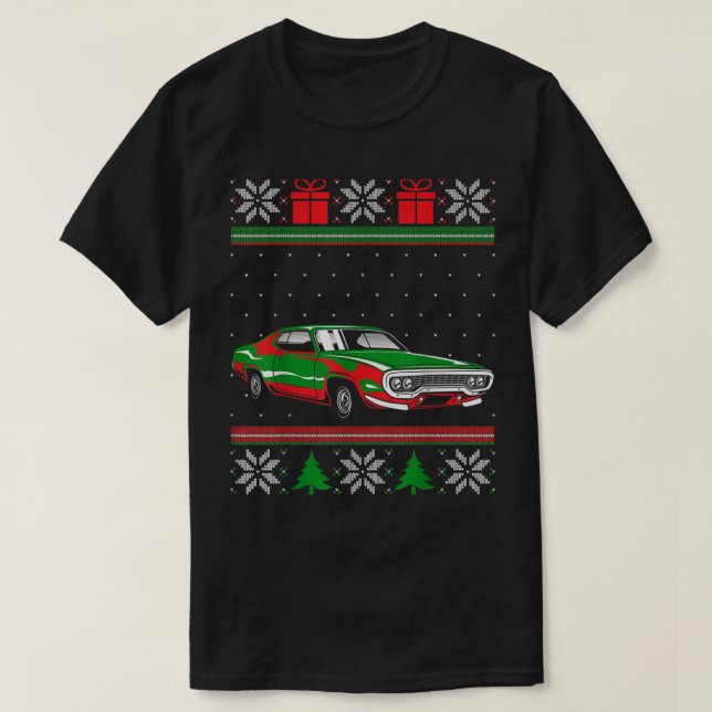 Camiseta Navidades feos de los autos musculares clásicos es (Diseño del anverso)