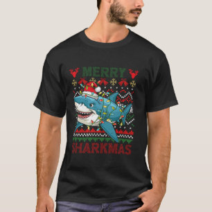 Camiseta Navidades feos de los tiburones de los arándanos a