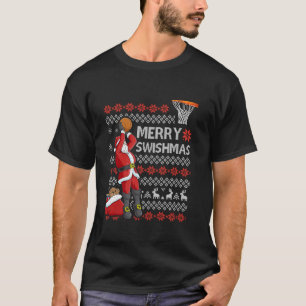 Camiseta Navidades feos de Merry Swishmas Navidades de balo