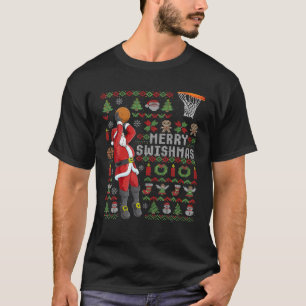 Camiseta Navidades feos de Merry Swishmas Navidades de balo