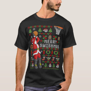 Camiseta Navidades feos de Merry Swishmas Navidades de balo