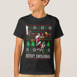 Camiseta Navidades feos de Merry Swishmas Navidades de balo