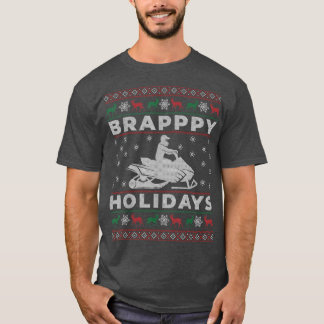 Camiseta Navidades feos de moto de nieve susurran regalo pa