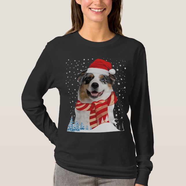 Camiseta Navidades feos de pastores australianos sudan dive (Anverso)