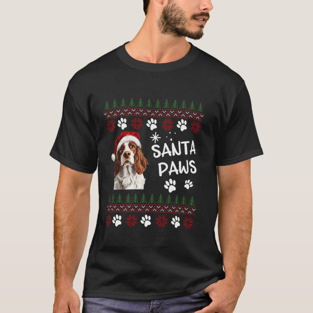 Camiseta Navidades feos de perro español de la primavera ga (Anverso)