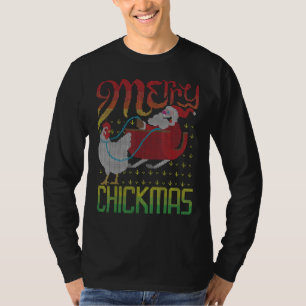 Camiseta Navidades feos de pollo de Feliz Navidad sudan Pou
