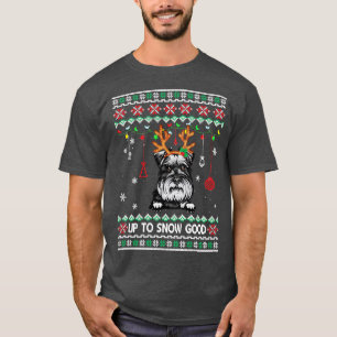 Camiseta Navidades feos de renos de Schnauzer