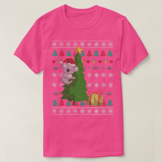 Camiseta Navidades feos de Santa Claus Koala (Diseño del anverso)