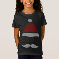 Navidades feos de Santa Hat Mustache