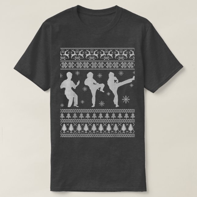 Camiseta Navidades feos de Taekwondo Regalos De Sudadera Pa (Diseño del anverso)