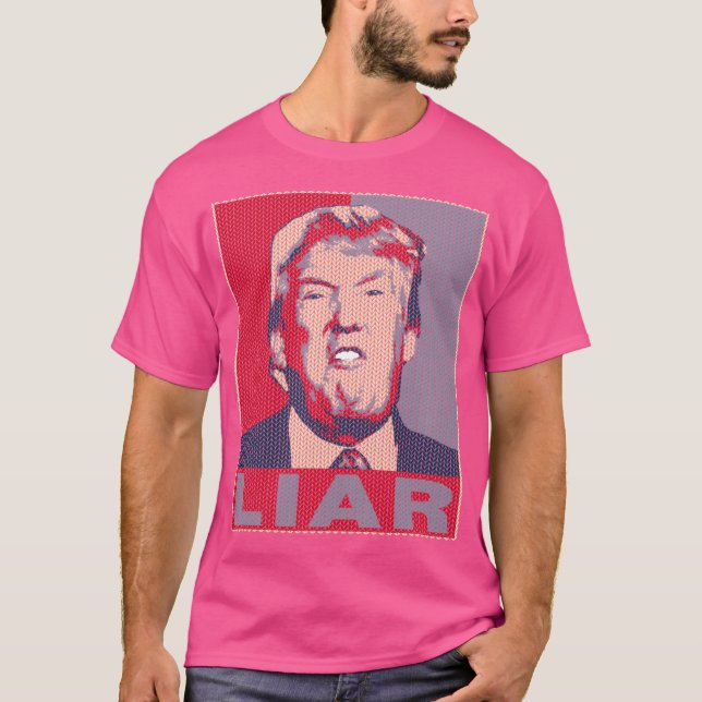 Camiseta Navidades feos de Trump Liar (Anverso)